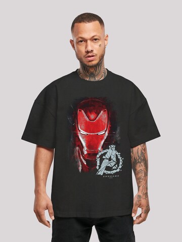 F4NT4STIC T-Shirt 'Marvel Avengers Endgame Iron Man Brushed' in Schwarz: Vorderseite