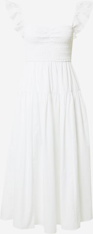 Robe Abercrombie & Fitch en blanc : devant