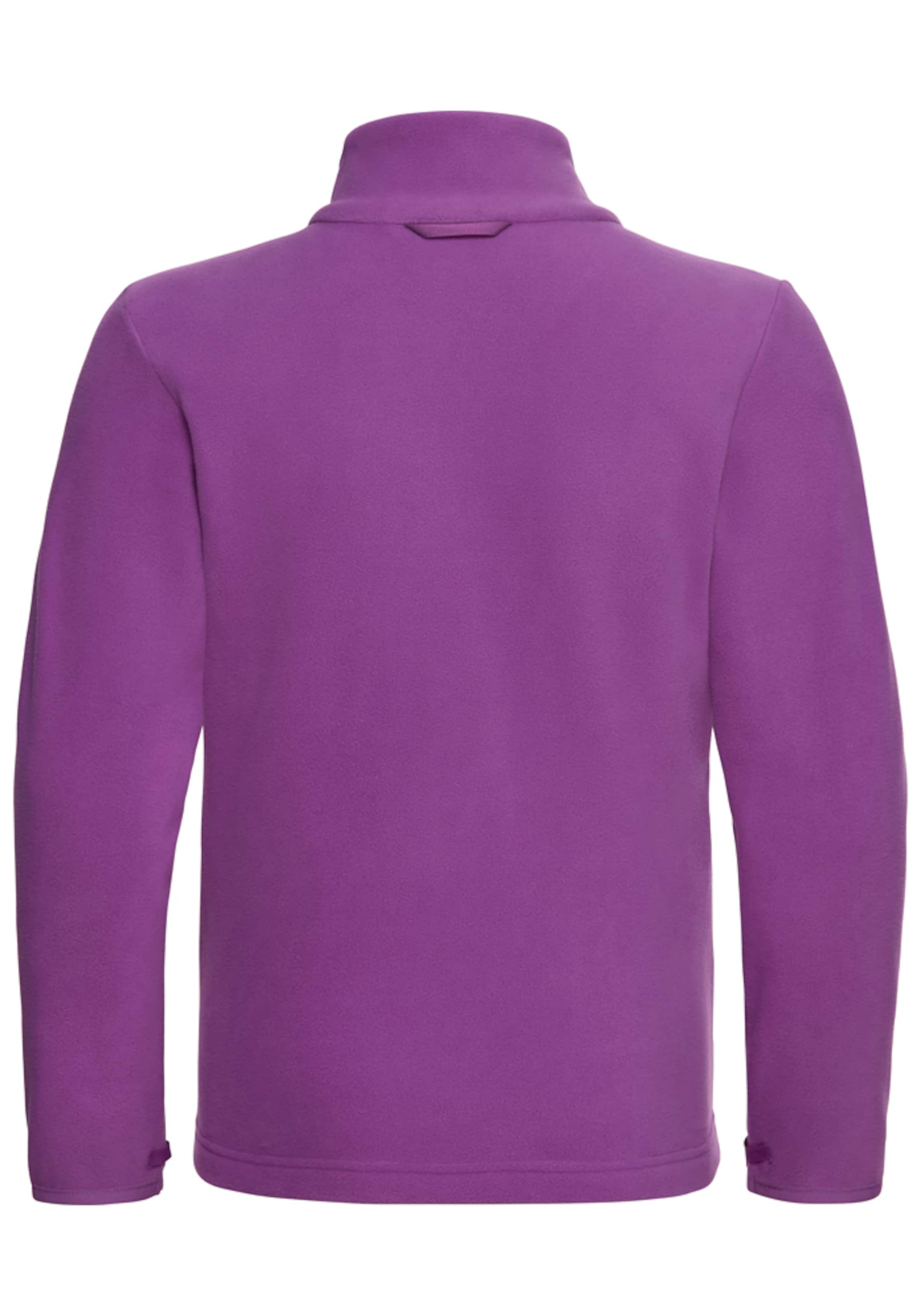 JACK WOLFSKIN Fleece Jacket in Purple