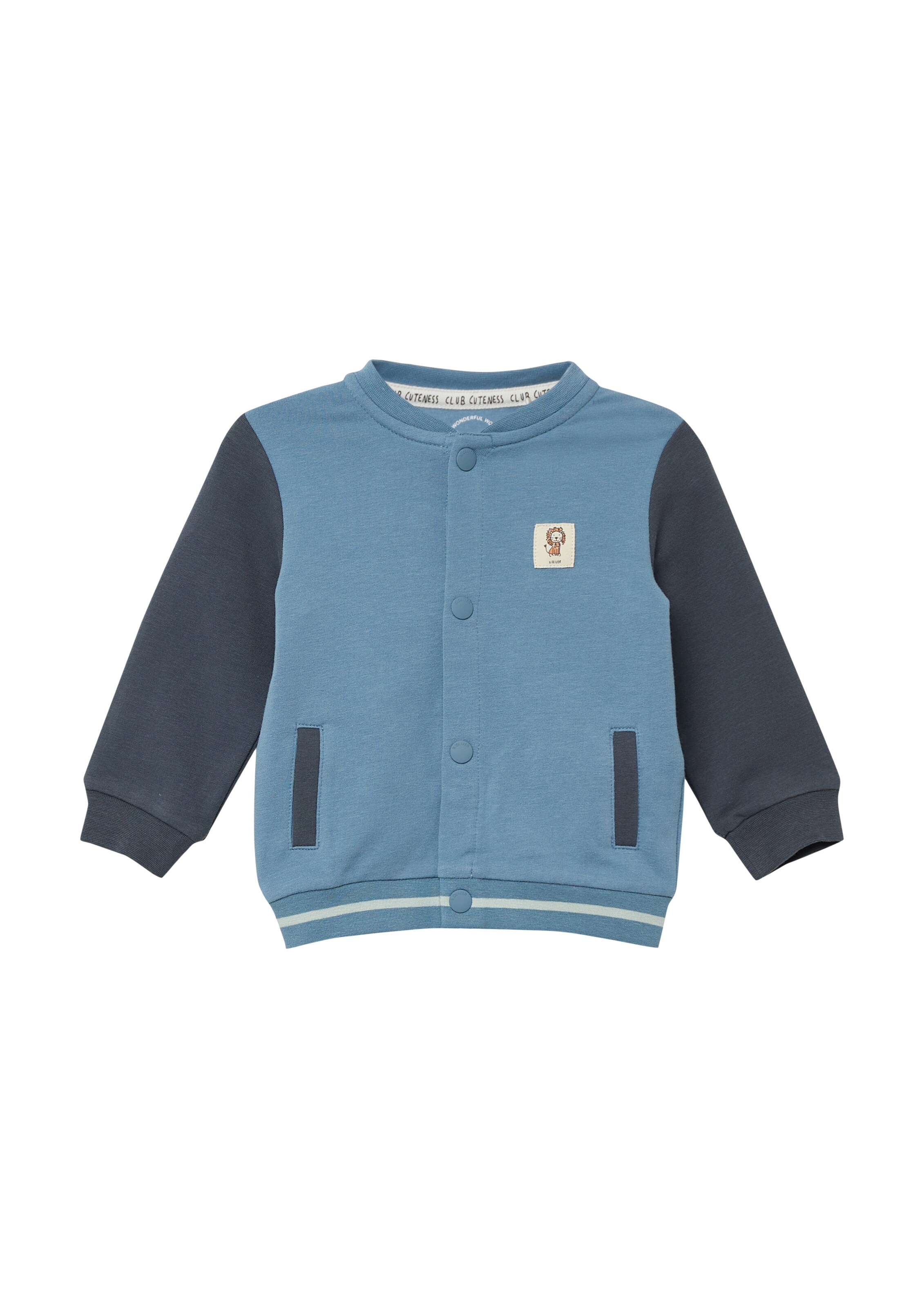 s.Oliver Sweatvest in Blauw: voorkant