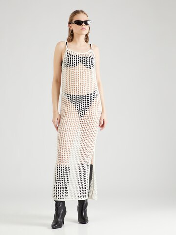PIECES Knit dress 'SALLY' in Beige: front