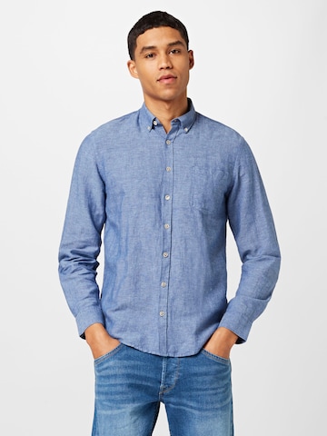 Jack's Regular fit Button Up Shirt in Blue: front