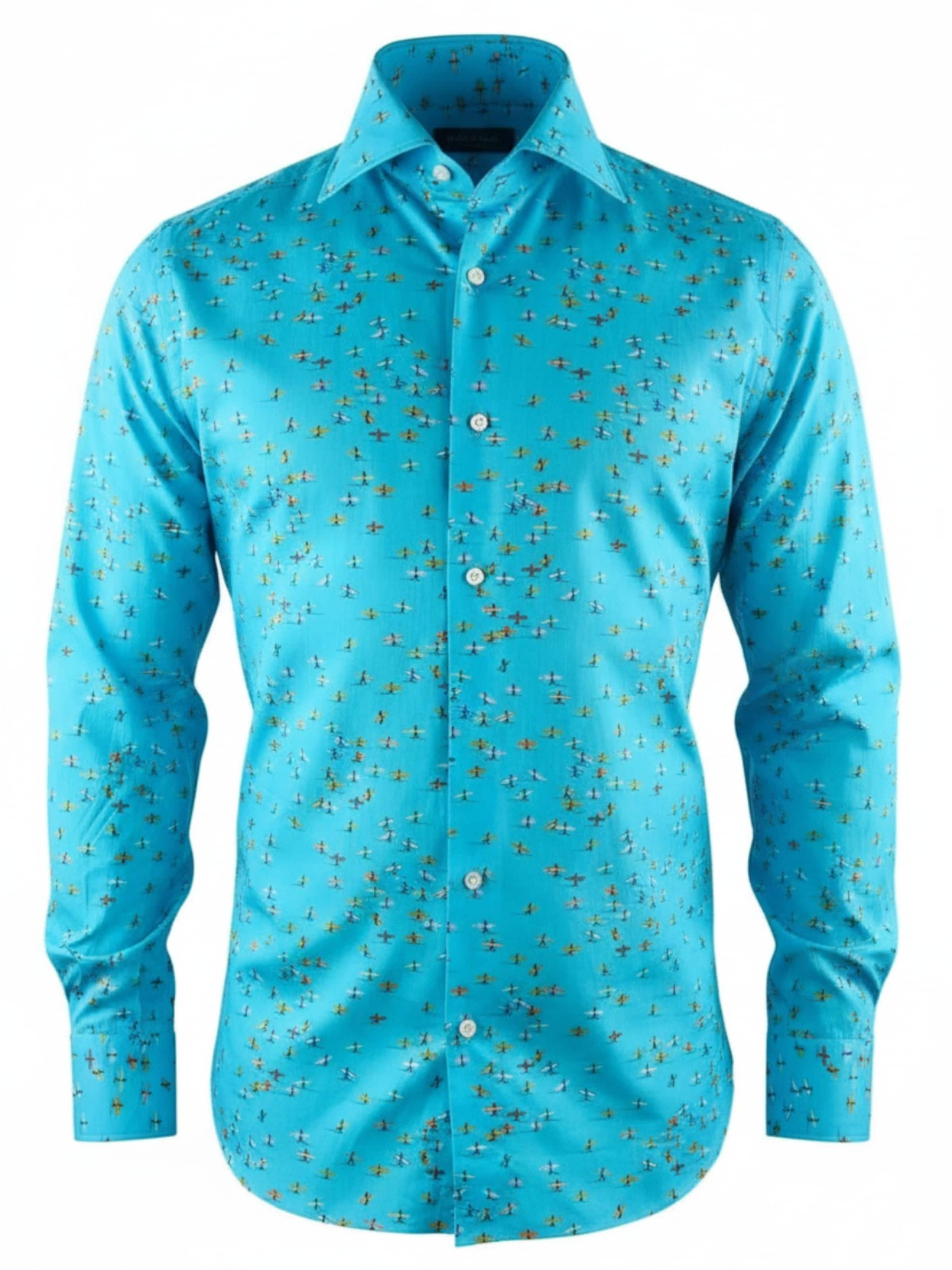 HENRIK Slim fit Button Up Shirt in Mixed colors: front