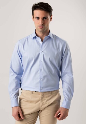 Black Label Shirt Regular fit Zakelijk overhemd 'KENT' in Blauw: voorkant