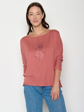 Maglietta 'Bloom Classic Simper' di GREENBOMB in rosa: frontale