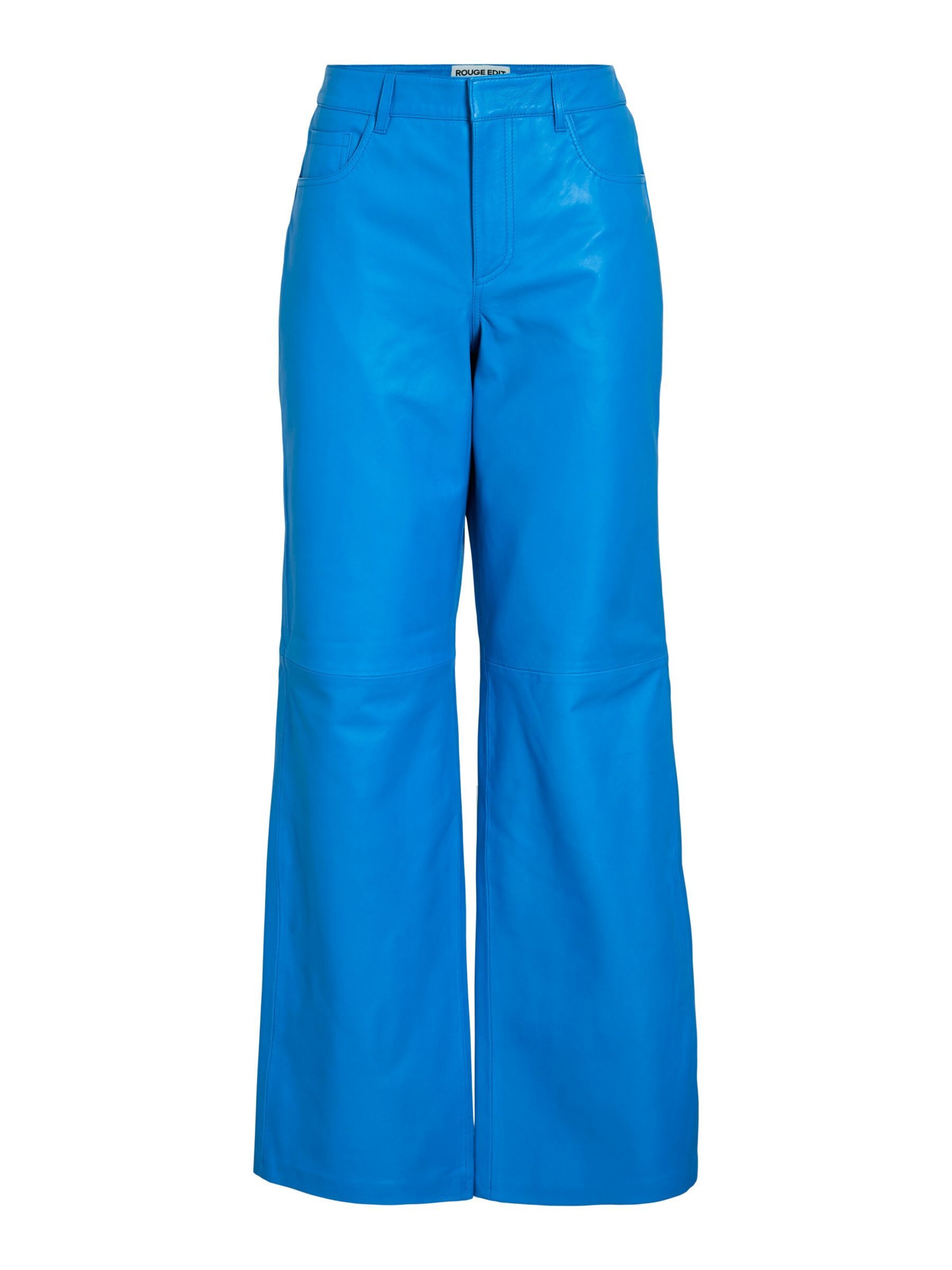 ROUGE EDIT Regular Trousers in Blue: front