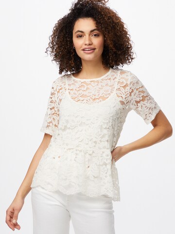 VILA T-shirt 'EMILIE' i beige: framsida