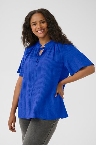 Chemisier 'Lisana' KAFFE CURVE en bleu