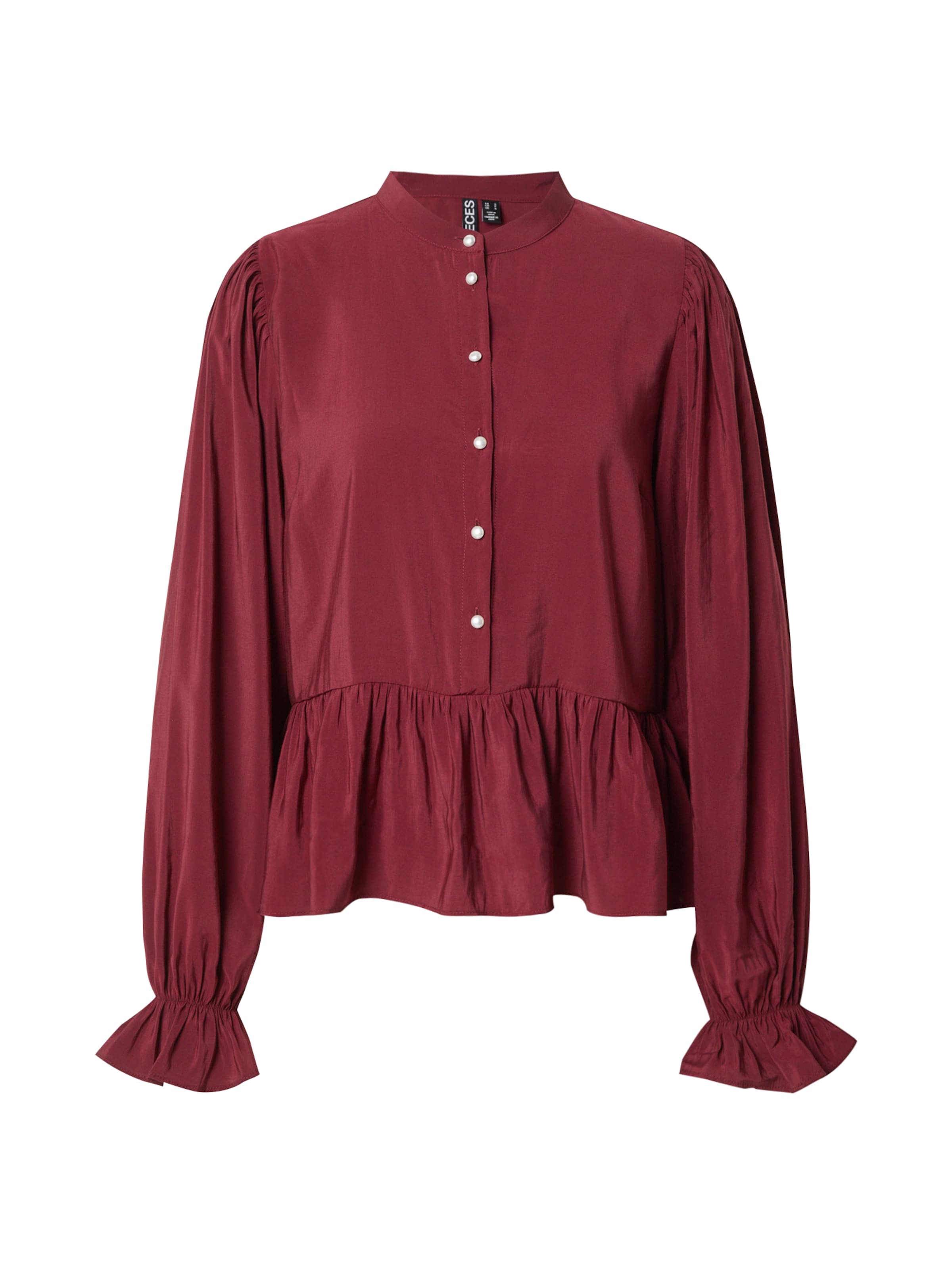 Camicia da donna 'PCNessa' di PIECES in rosso: frontale