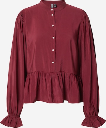 Camicia da donna 'PCNessa' di PIECES in rosso: frontale