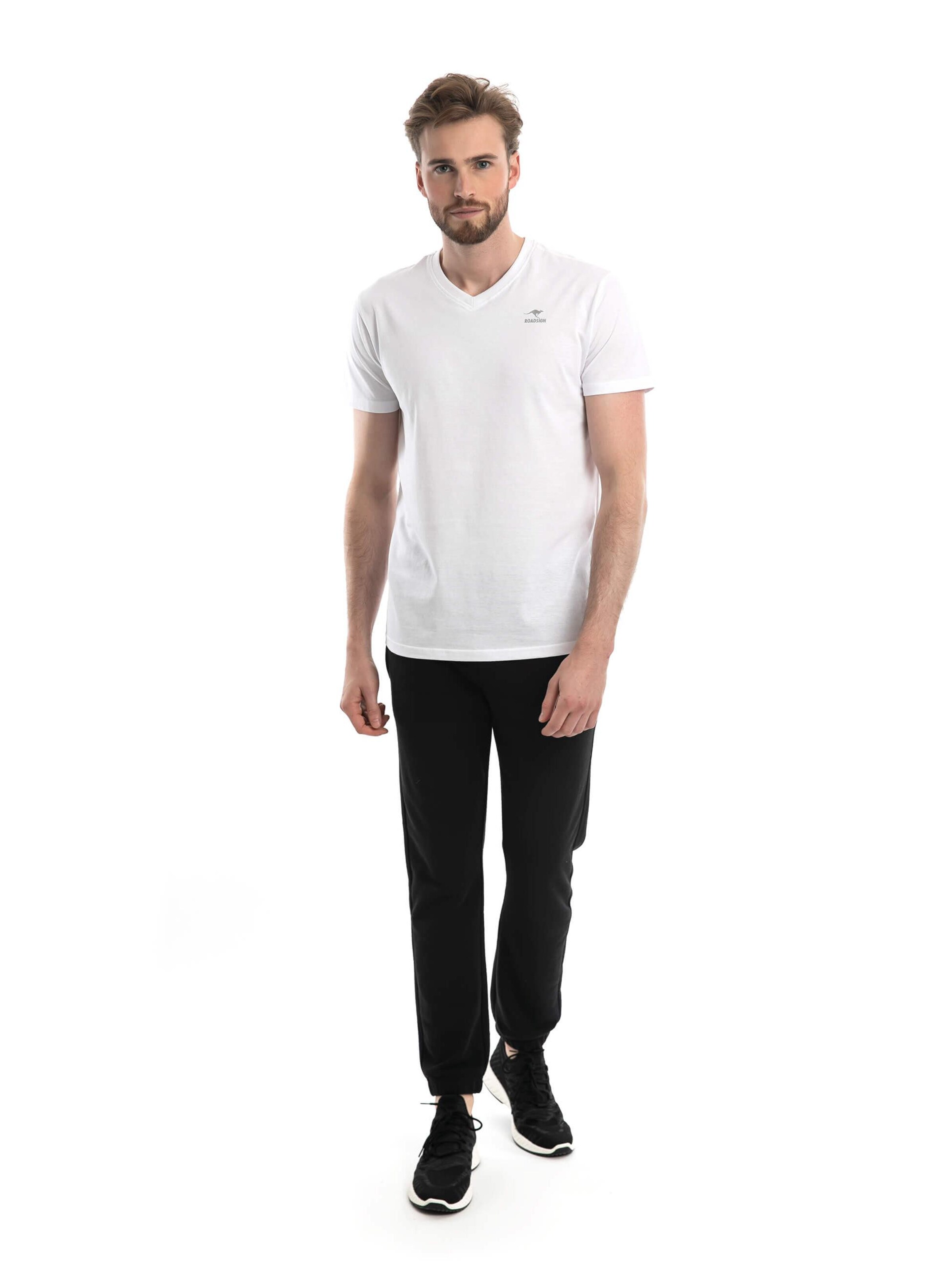 ROADSIGN australia Shirt 'T-Shirt Basic'‌‌‌ in Weiß