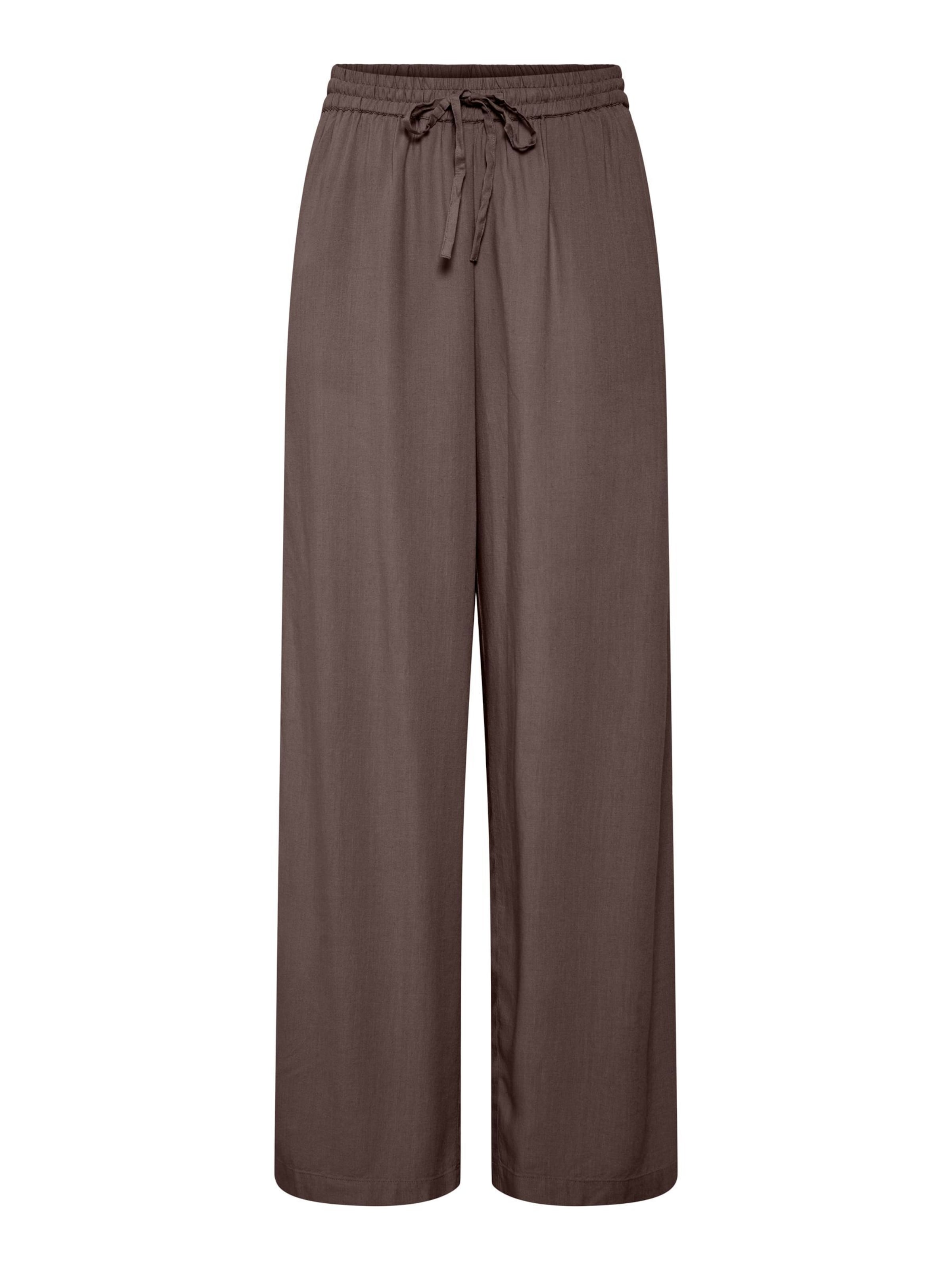 Pantalon 'PCPia' PIECES en marron : devant