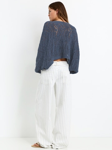 Pull&Bear Oversize kardigán - Modrá