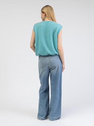 BROKE + SCHÖN Strickjacke 'Lockere Strickweste' in Blau