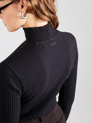 HUGO Shirt 'Driza' in Black