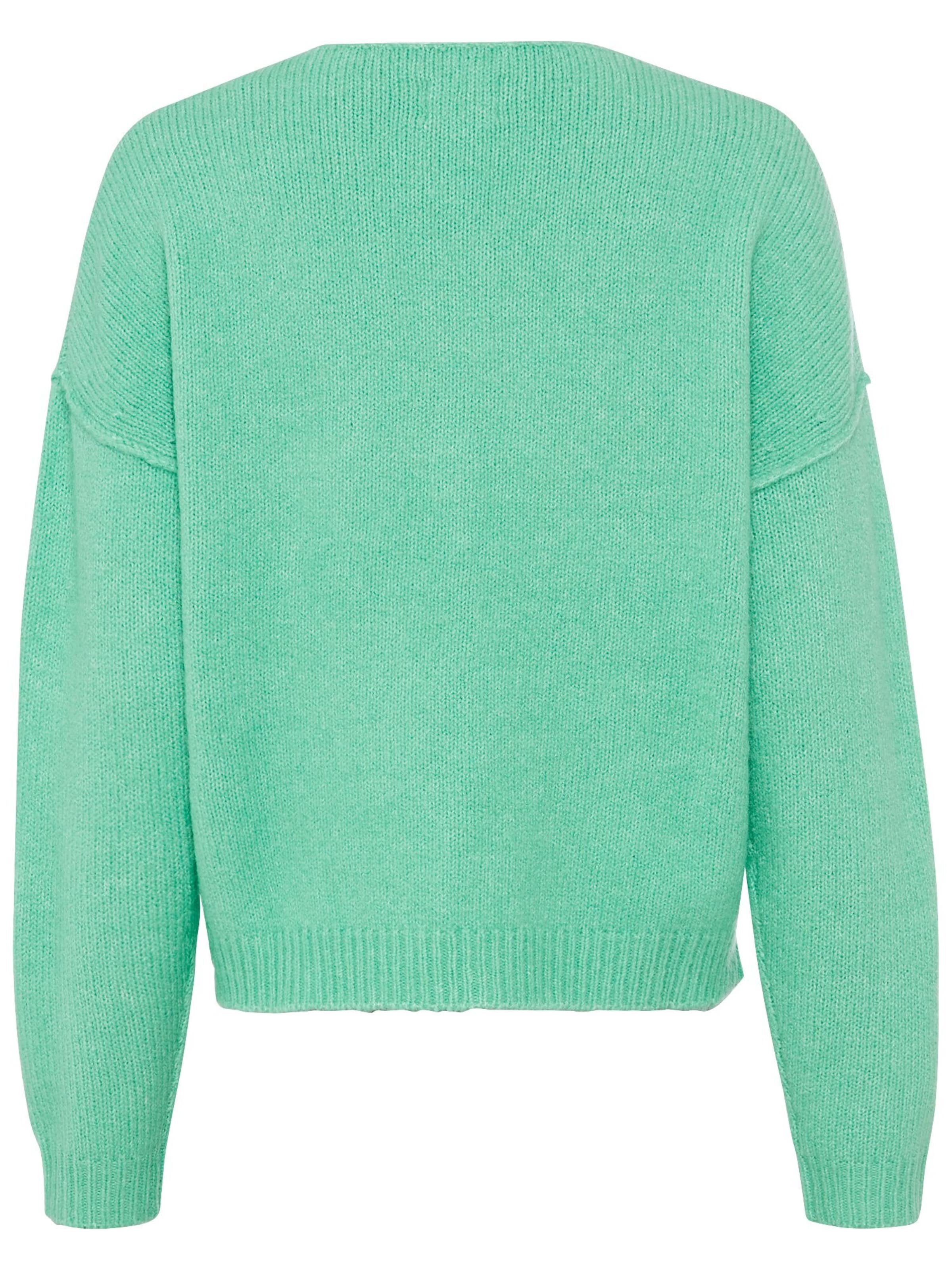 CAMEL ACTIVE Strickpullover aus einem Wollmix in Grün