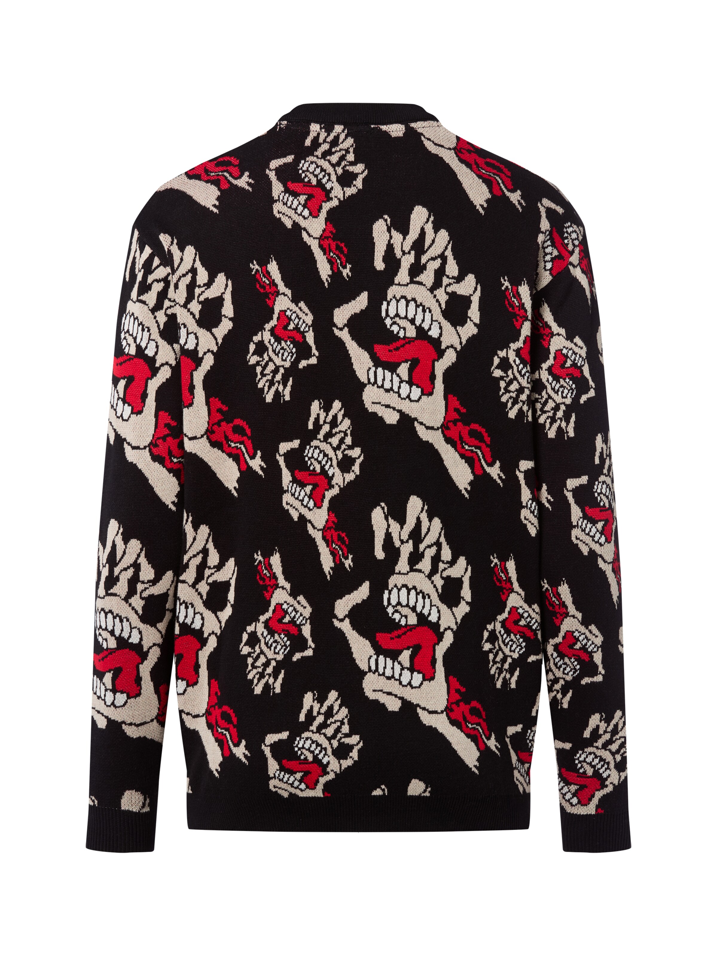 Santa Cruz Pullover ' Bone Hands ' in Schwarz