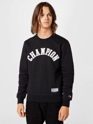 Sweat-shirt Champion Authentic Athletic Apparel en noir : devant