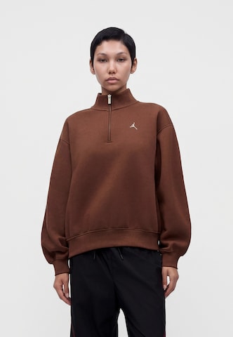 Felpa 'Brooklyn Fleece' di Jordan in marrone: frontale