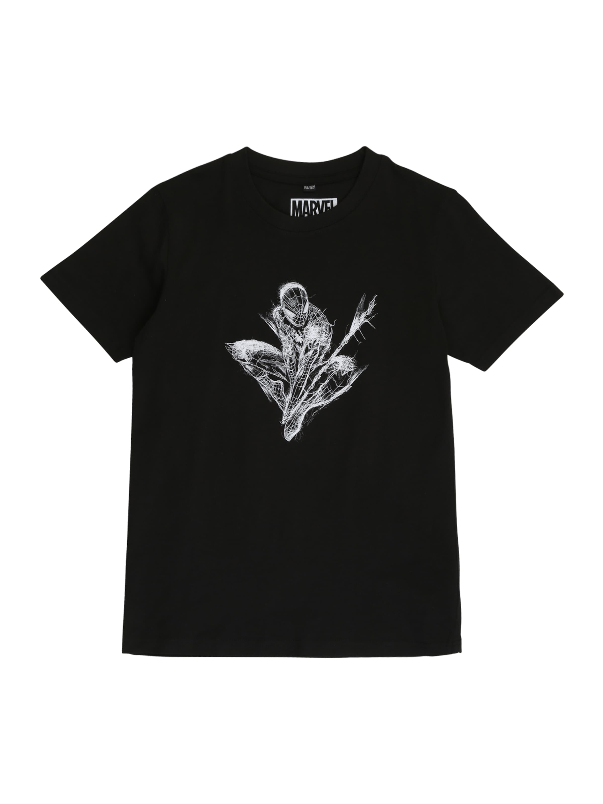 Mister Tee Shirt 'Spiderman' in Black: front