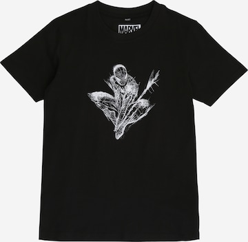 T-Shirt 'Spiderman' Mister Tee en noir : devant