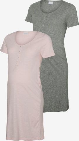 MAMALICIOUS Yöpaita 'MLMIRA' värissä harmaa: etupuoli