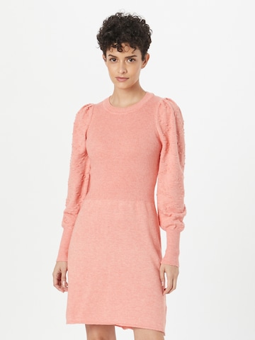 b.young Трикотажное платье 'NONINA' в Ярко-розовый: спереди