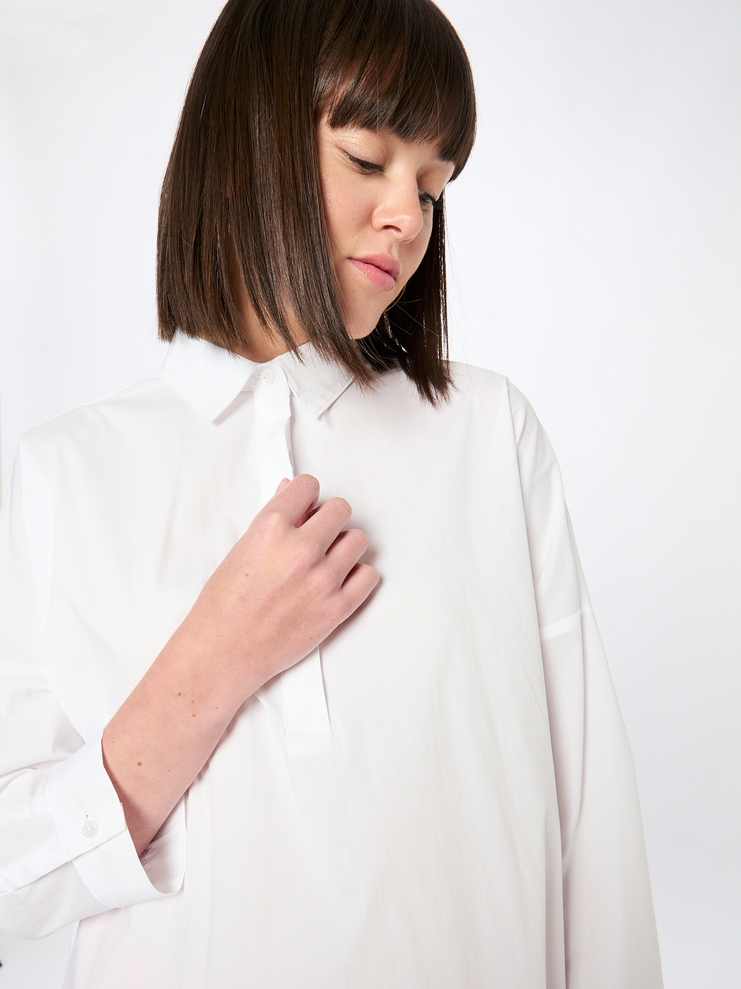 Donna Taglie comode TAIFUN Camicia da donna in Bianco 