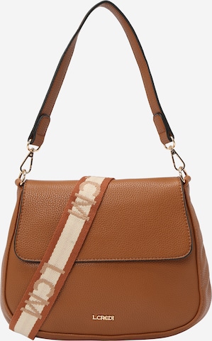 L.CREDI Handbag 'Liara' in Brown: front