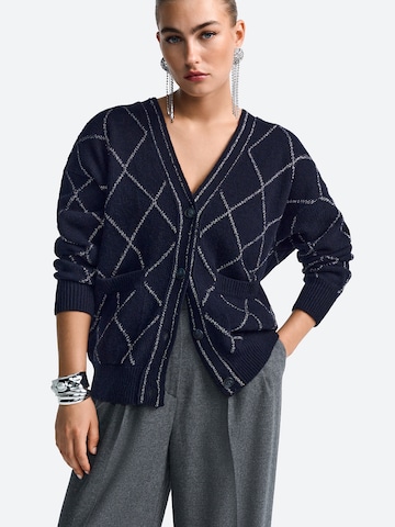 Cardigan Rich & Royal en bleu : devant