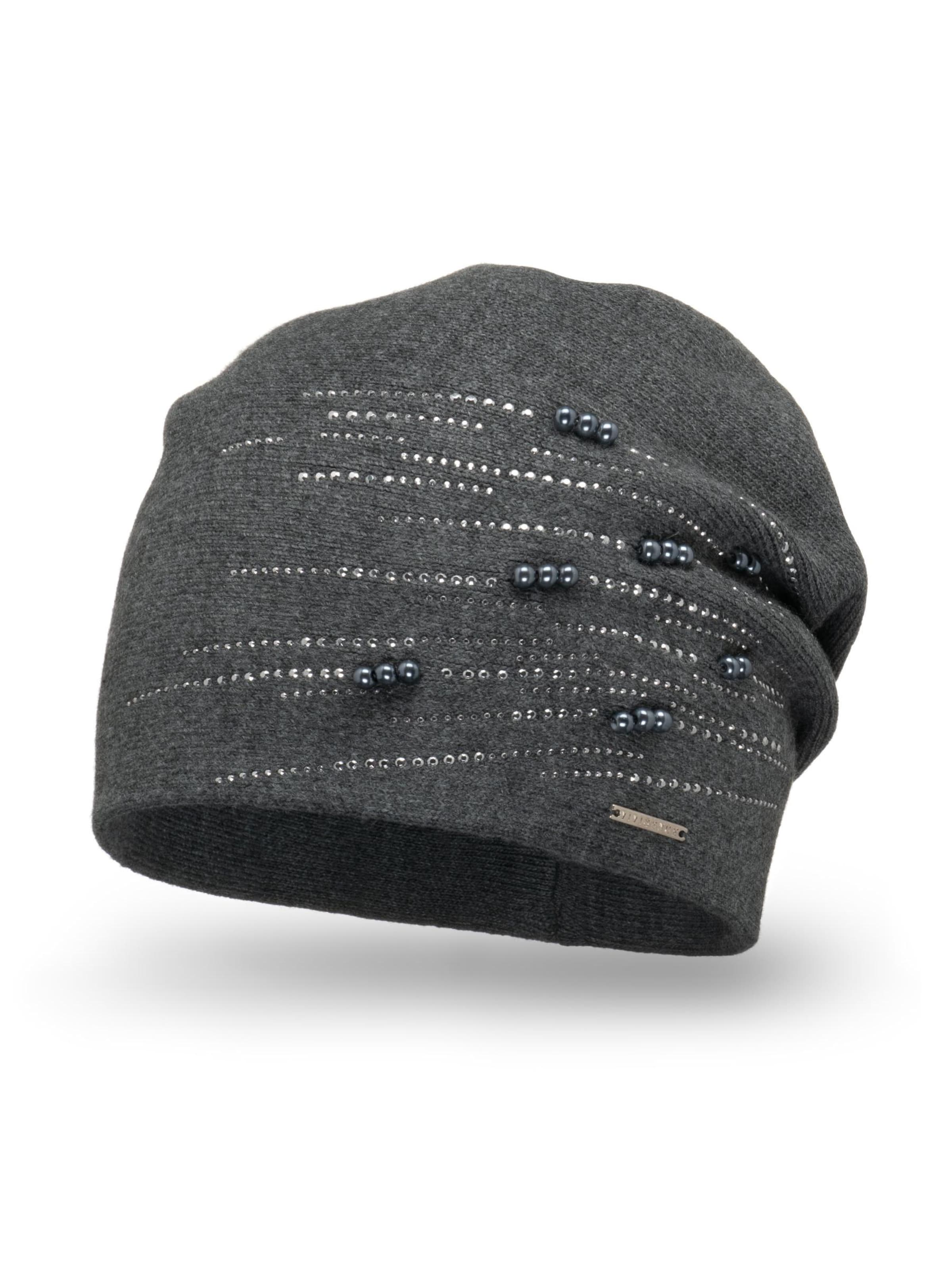 Vivisence Beanie '7012' in Grey: front