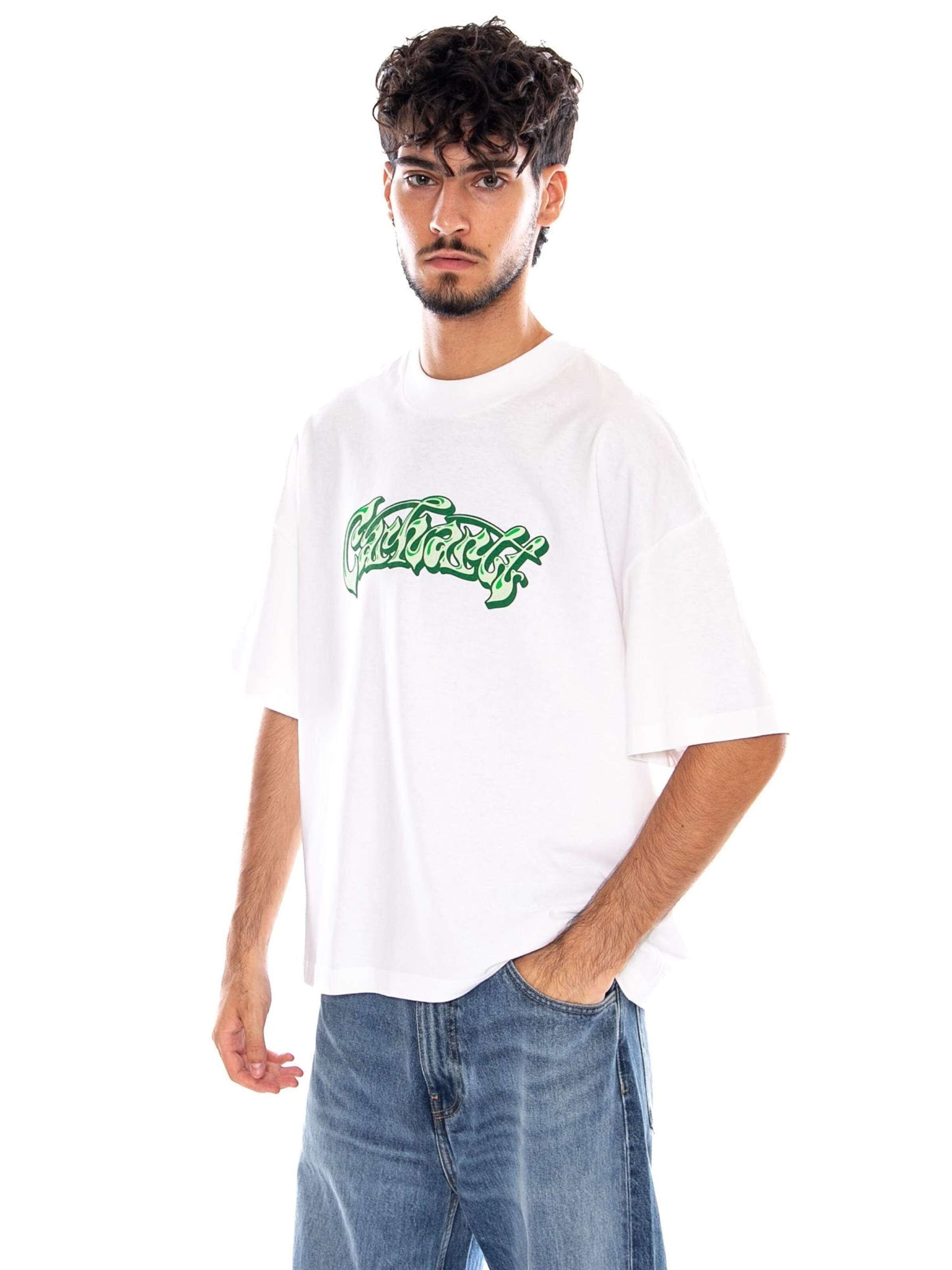 Carhartt WIP Shirt 'S/S BOOGER T-SHIRT WHITE' in White