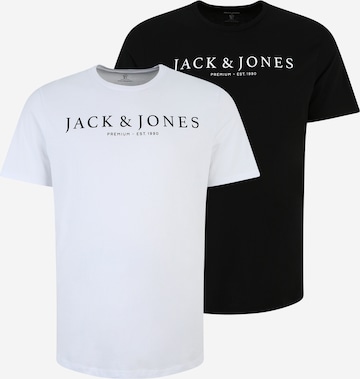 Tricou 'Blabooster' de la Jack & Jones Plus pe negru: față