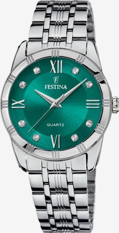 FESTINA Analoog horloge 'Mademoiselle' in Groen: voorkant