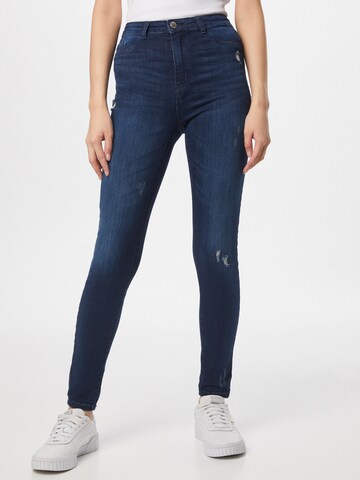 Skinny Jeans de la Tally Weijl pe albastru: față