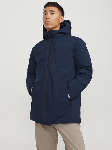 JACK & JONES Winterjas 'Payne' in Blauw: voorkant