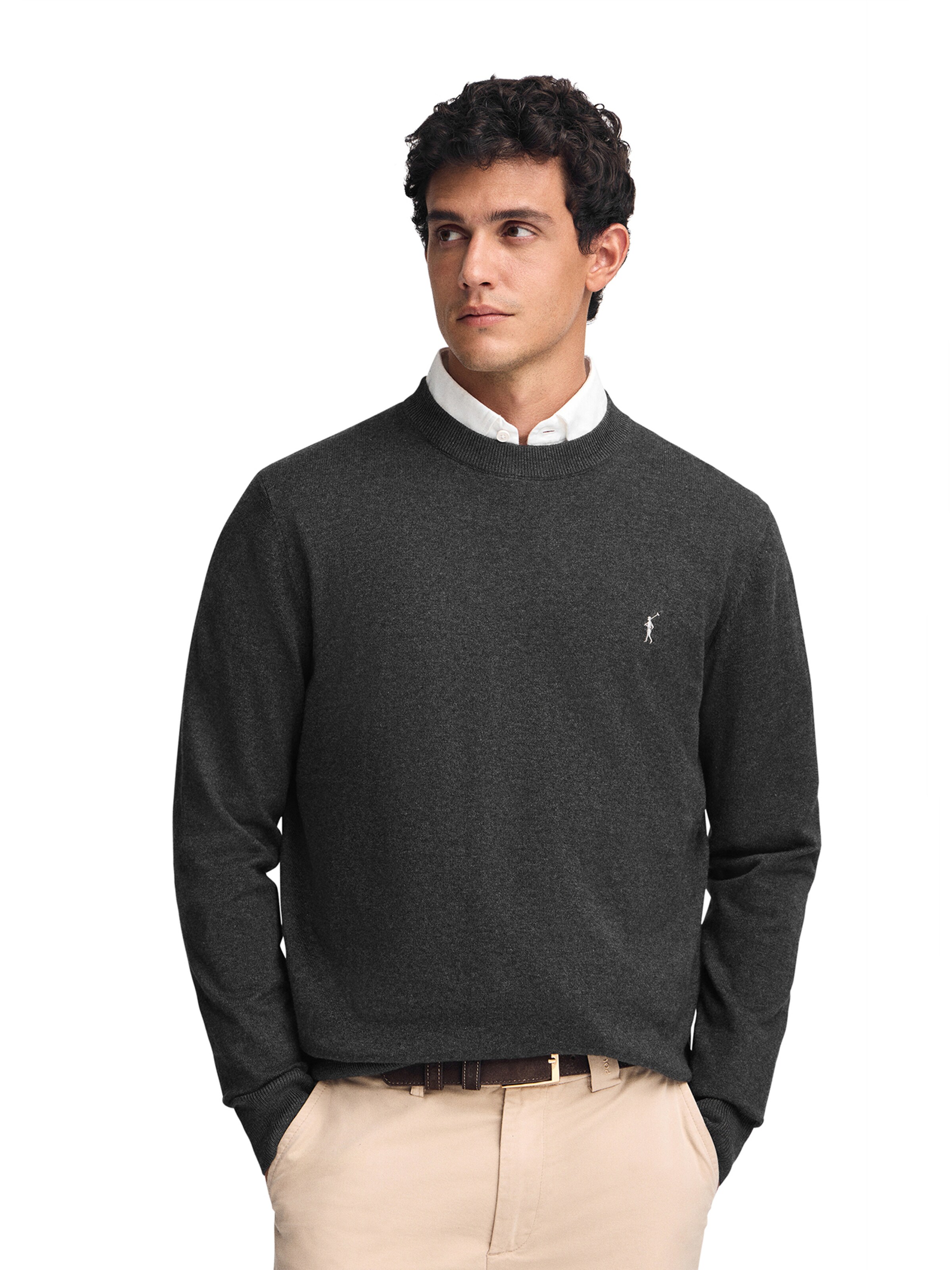 Polo Club Pullover in Schwarz: Vorderseite