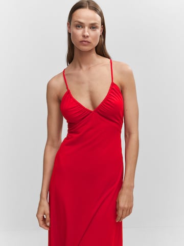 MANGO Лятна рокля 'Martina' в червено: отпред