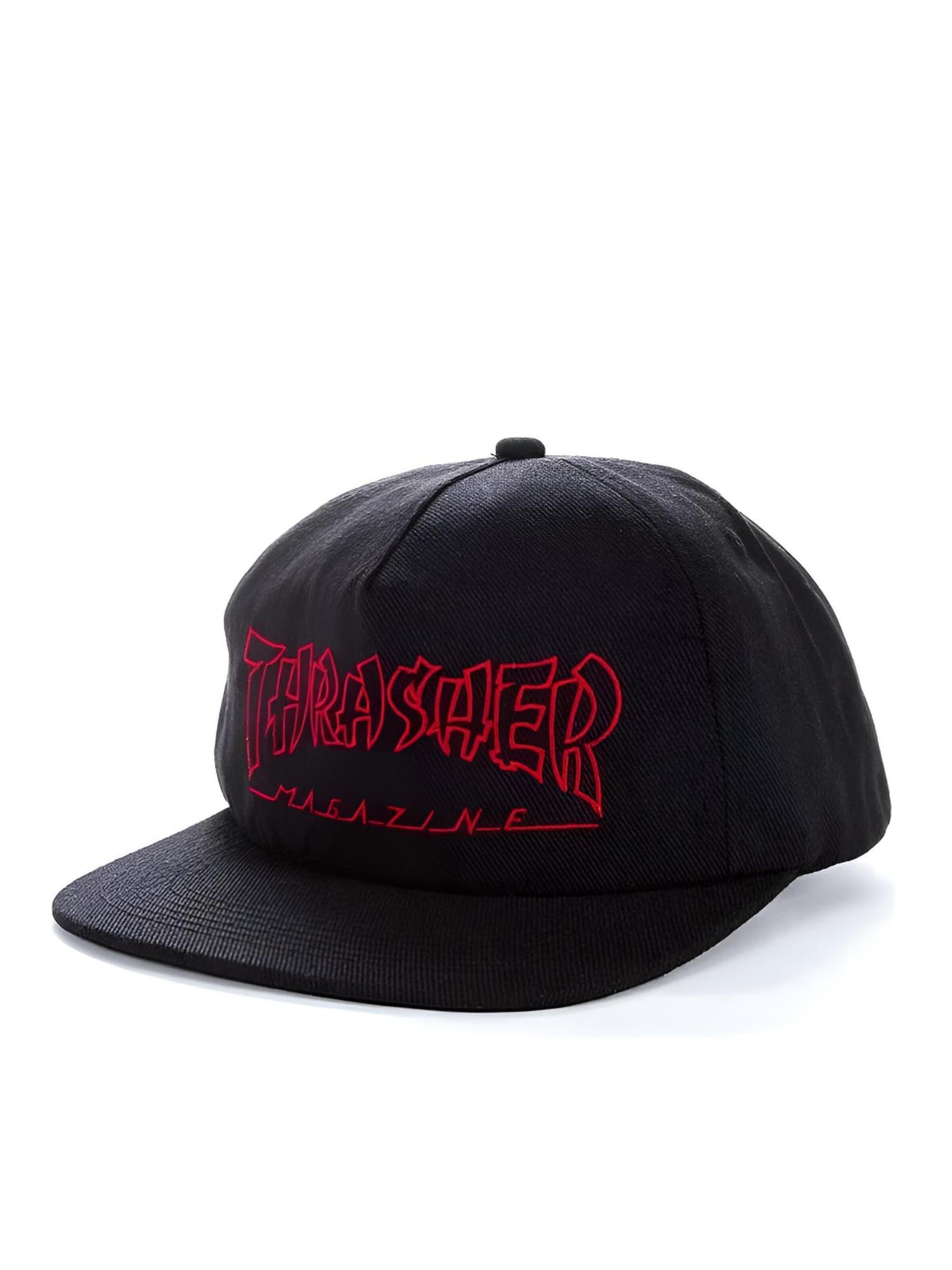 THRASHER Cap 'CHINA BANKS'‌‌‌‌‌‌‌‌ in Schwarz: Vorderseite