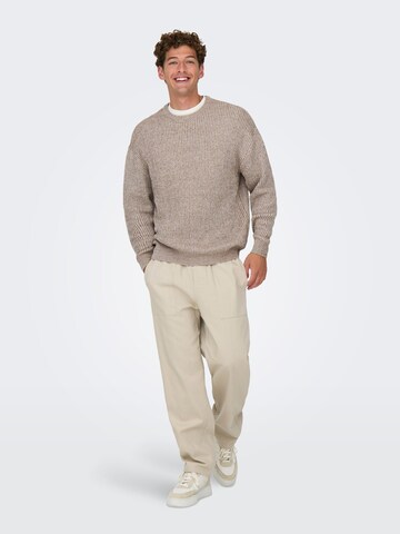 Only & Sons Trui 'ONSJoe' in Beige
