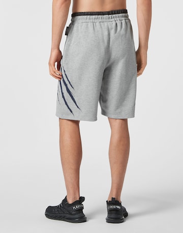 Plein Sport Loose fit Trousers 'Scratch' in Grey