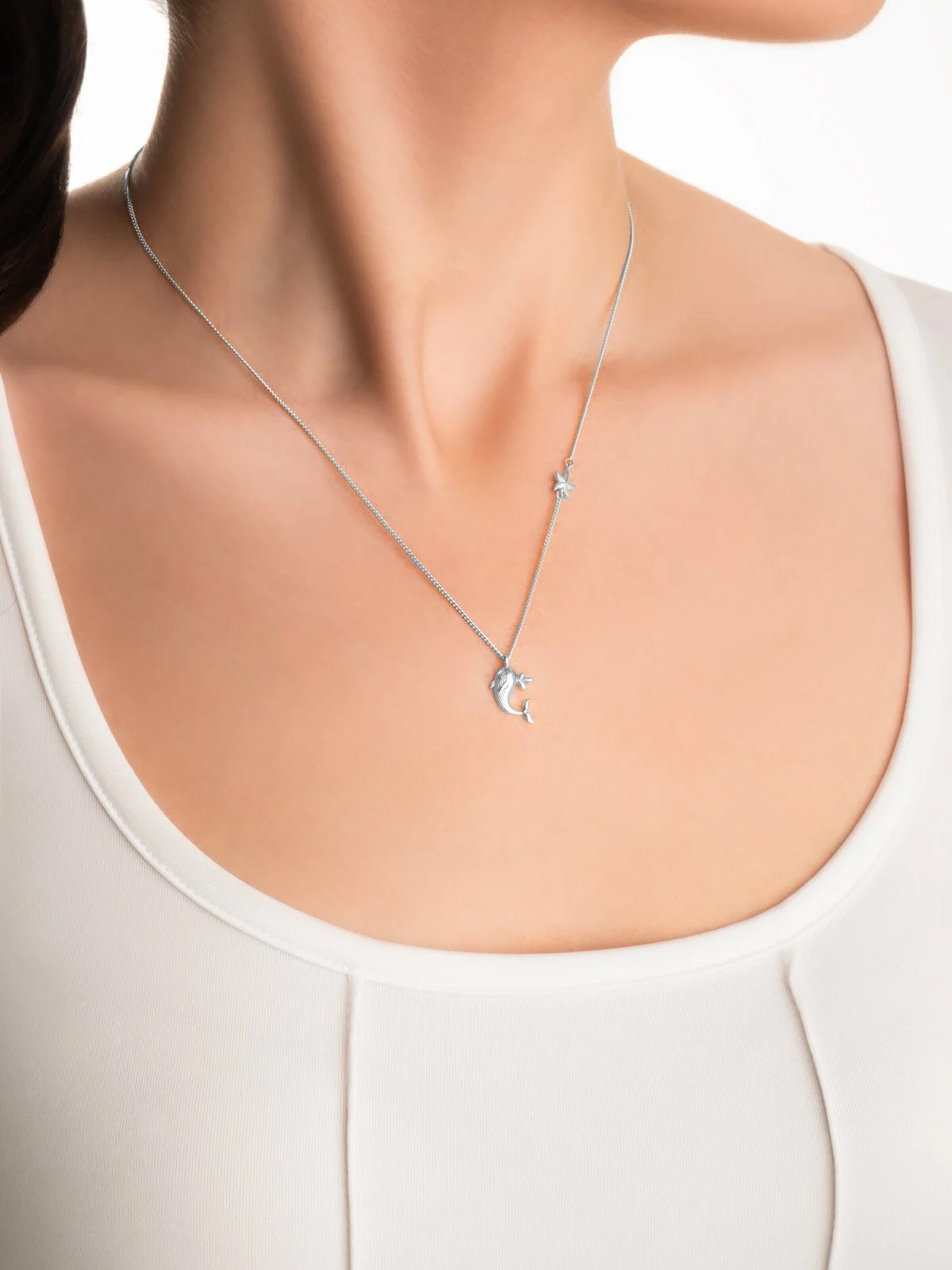 So Chic Ketting in Zilver: voorkant