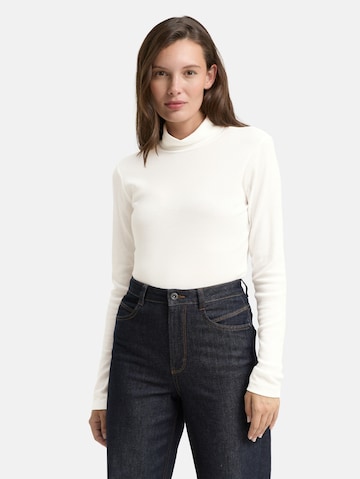 TOM TAILOR Shirt in Wit: voorkant