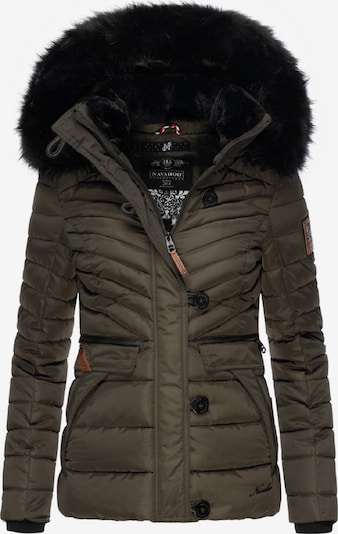 NAVAHOO Winter Jacket 'Wisteriaa' in Brown / Khaki / Black, Item view