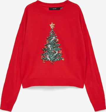 VERO MODA Sveter - Červená: predná strana