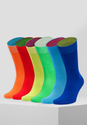 Chaussettes Von Jungfeld en mélange de couleurs