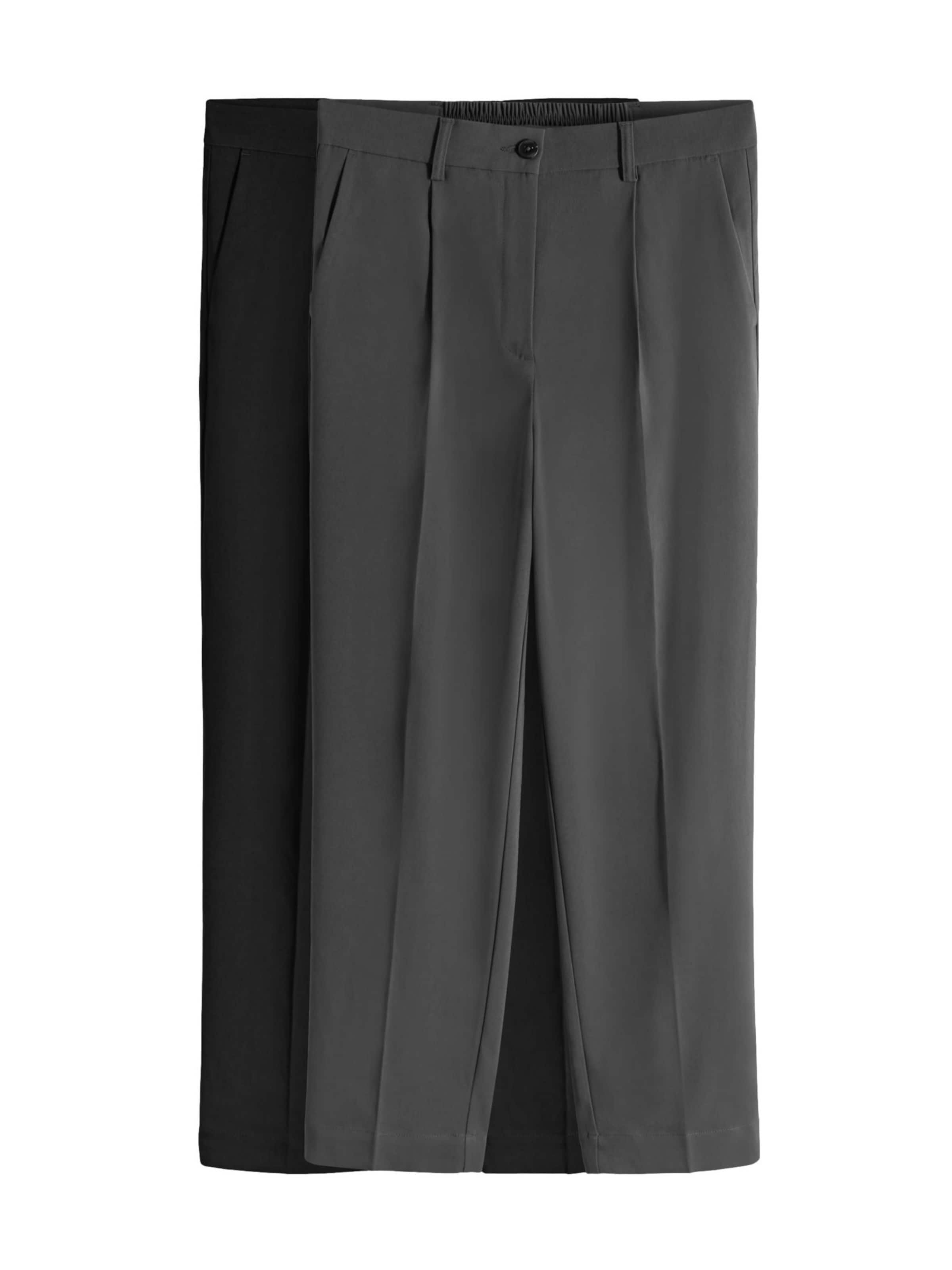 The Set Regular Панталон с набор в сиво: отпред