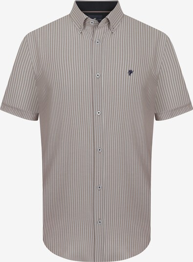 DENIM CULTURE Button Up Shirt 'AMERIGO' in Beige / White, Item view