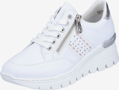 Sneaker low Rieker pe bej deschis / gri argintiu / alb, Vizualizare produs