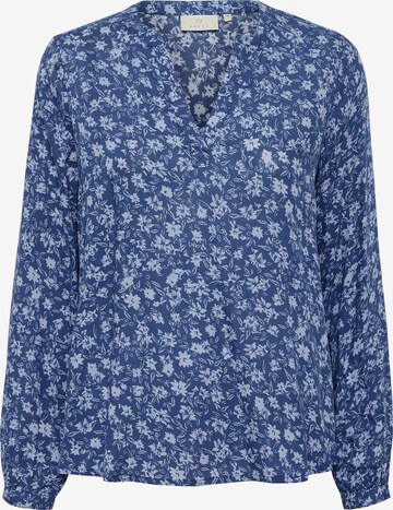 Kaffe Blouse in Blauw: voorkant